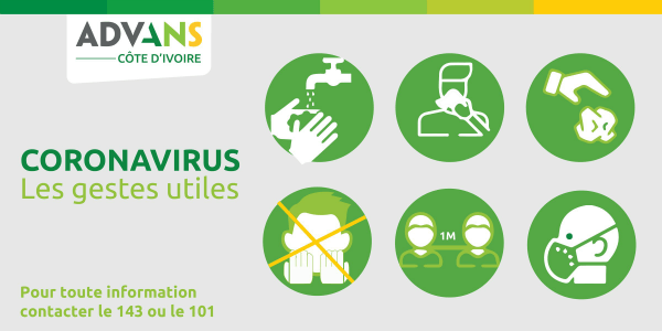 ADVANS Côte d'Ivoire Coronavirus gestes utiles
